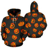 Pumpkin Halloween Pattern Print Men Women Pullover Hoodie-grizzshop