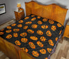 Pumpkin Halloween Pattern Print Quilt-grizzshop