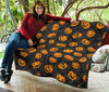 Pumpkin Halloween Pattern Print Quilt-grizzshop