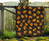 Pumpkin Halloween Pattern Print Quilt-grizzshop