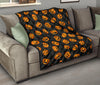 Pumpkin Halloween Pattern Print Quilt-grizzshop