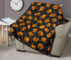 Pumpkin Halloween Pattern Print Quilt-grizzshop