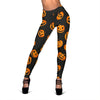 Pumpkin Halloween Pattern Print Women Leggings-grizzshop