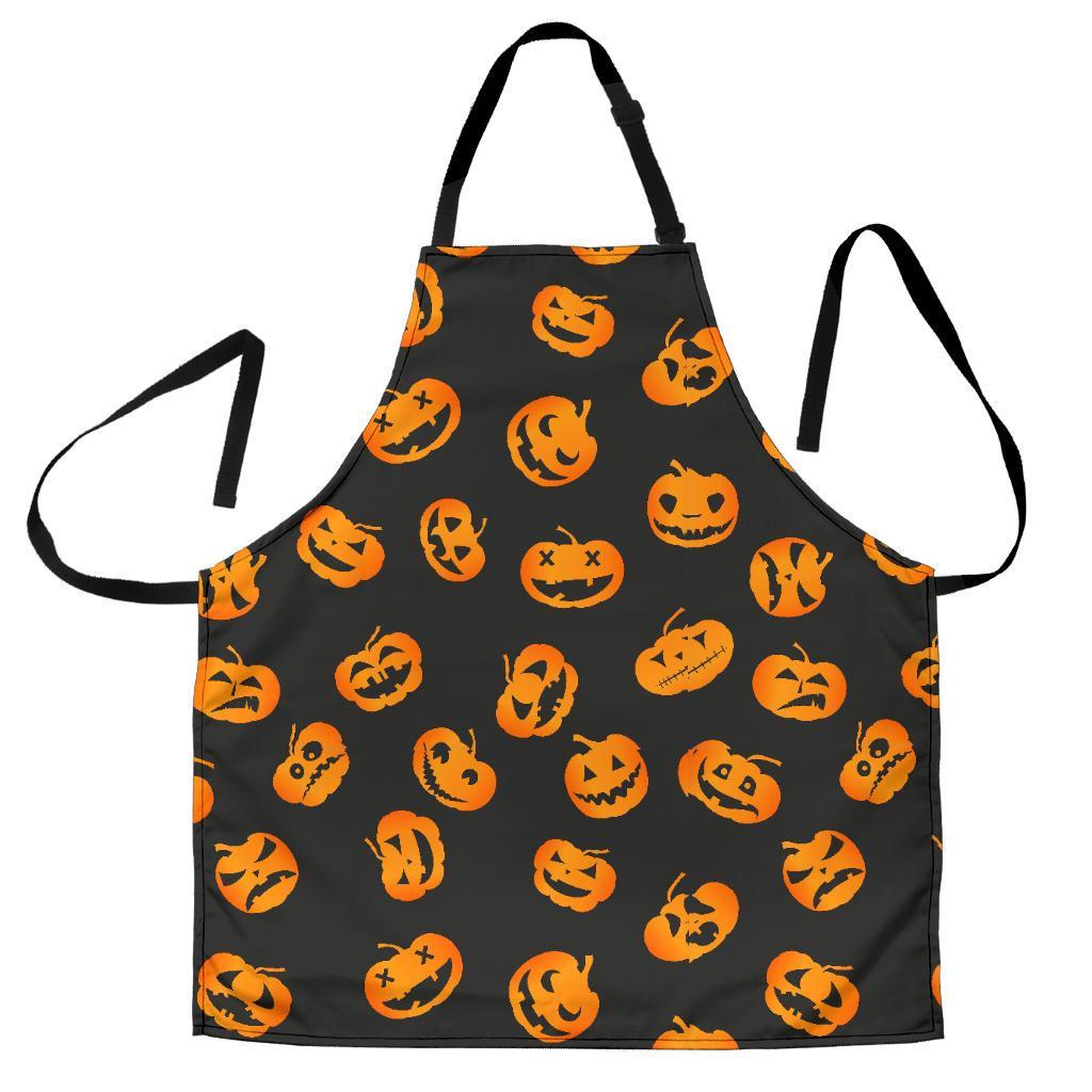 Pumpkin Halloween Pattern Print Women's Apron-grizzshop