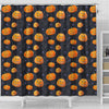 Pumpkin Halloween Print Pattern Bathroom Shower Curtain-grizzshop