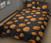 Pumpkin Halloween Print Pattern Bed Set Quilt-grizzshop