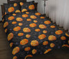 Pumpkin Halloween Print Pattern Bed Set Quilt-grizzshop