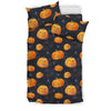 Pumpkin Halloween Print Pattern Duvet Cover Bedding Set-grizzshop