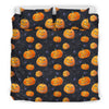 Pumpkin Halloween Print Pattern Duvet Cover Bedding Set-grizzshop