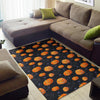 Pumpkin Halloween Print Pattern Floor Mat-grizzshop