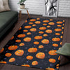 Pumpkin Halloween Print Pattern Floor Mat-grizzshop