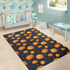 Pumpkin Halloween Print Pattern Floor Mat-grizzshop