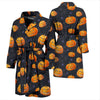 Pumpkin Halloween Print Pattern Men Long Robe-grizzshop