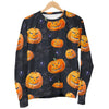 Pumpkin Halloween Print Pattern Women's Sweatshirt-grizzshop