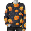 Pumpkin Halloween Print Pattern Women's Sweatshirt-grizzshop