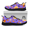 Pumpkin Halloween Purple Print Pattern Black Sneaker-grizzshop