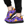 Pumpkin Halloween Purple Print Pattern Black Sneaker-grizzshop