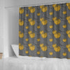 Pumpkin Pattern Print Bathroom Shower Curtain-grizzshop