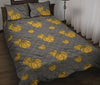 Pumpkin Pattern Print Bed Set Quilt-grizzshop