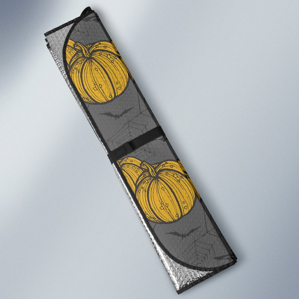 Pumpkin Pattern Print Car Sun Shade-grizzshop
