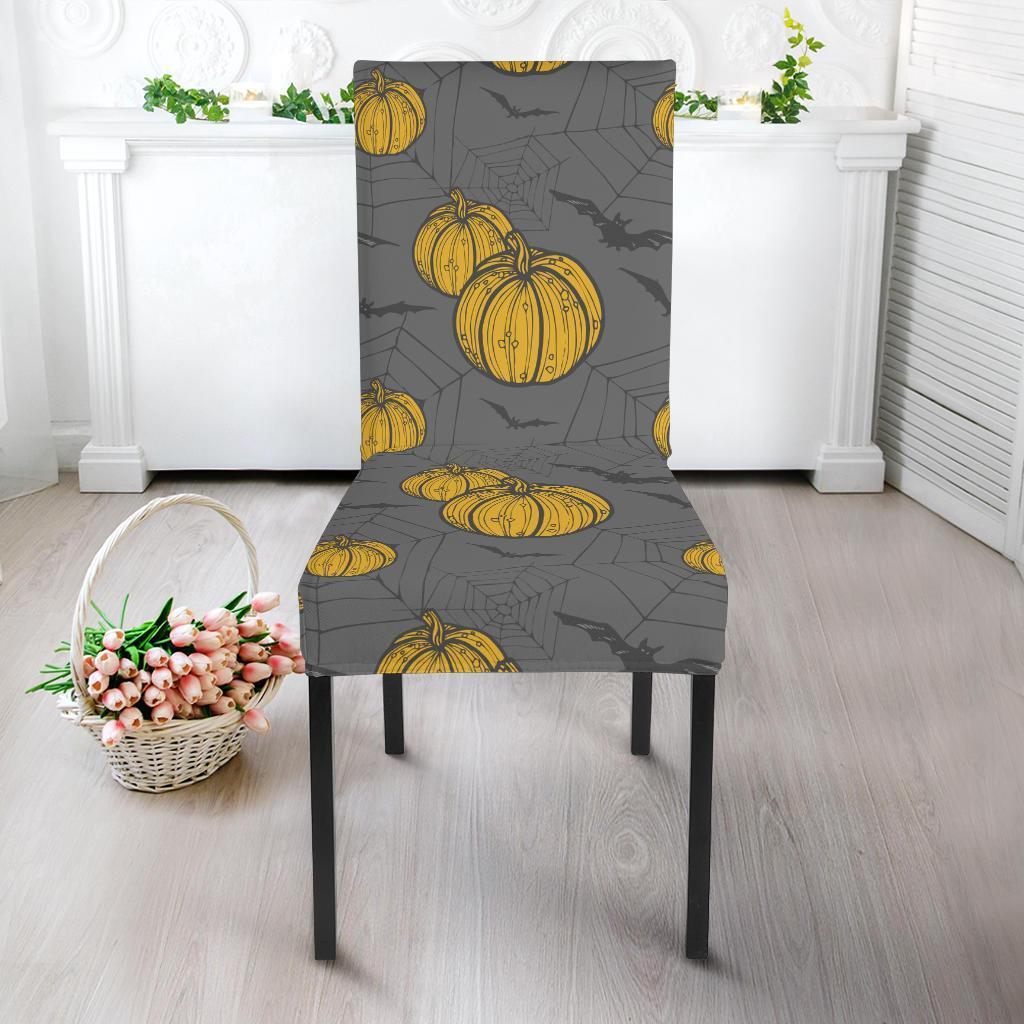 Pumpkin Pattern Print Chair Cover-grizzshop