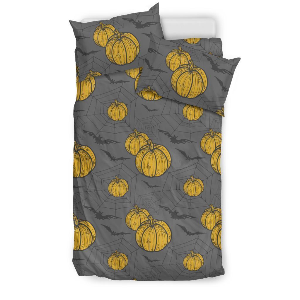 Pumpkin Pattern Print Duvet Cover Bedding Set-grizzshop