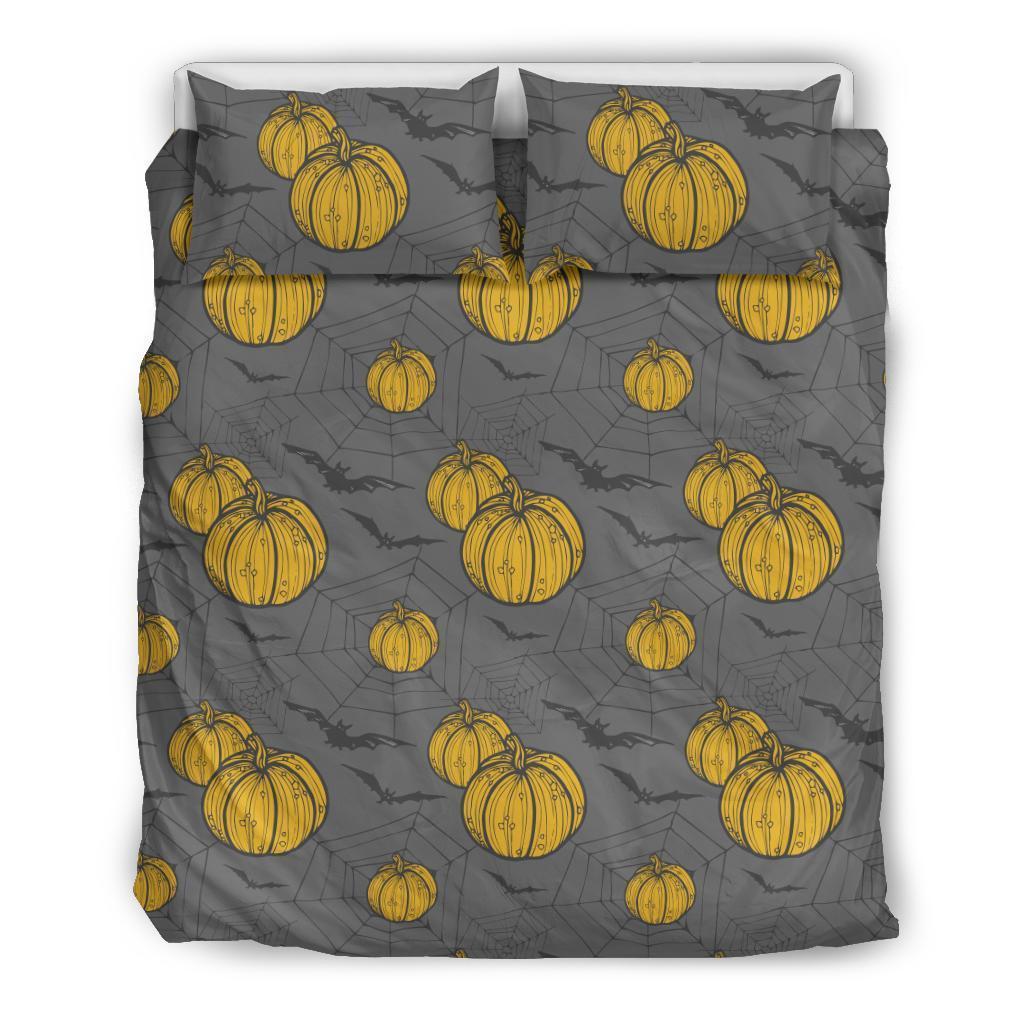 Pumpkin Pattern Print Duvet Cover Bedding Set-grizzshop