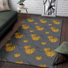 Pumpkin Pattern Print Floor Mat-grizzshop