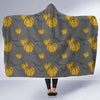 Pumpkin Pattern Print Hooded Blanket-grizzshop