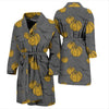 Pumpkin Pattern Print Men Long Robe-grizzshop