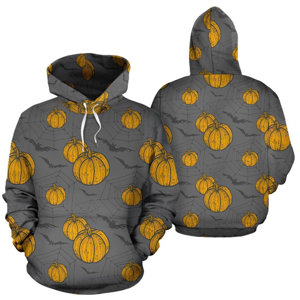 Pumpkin Pattern Print Men Women Pullover Hoodie-grizzshop