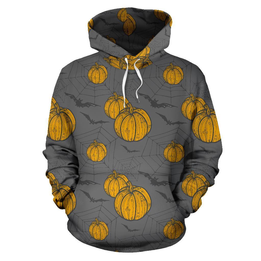 Pumpkin Pattern Print Men Women Pullover Hoodie-grizzshop