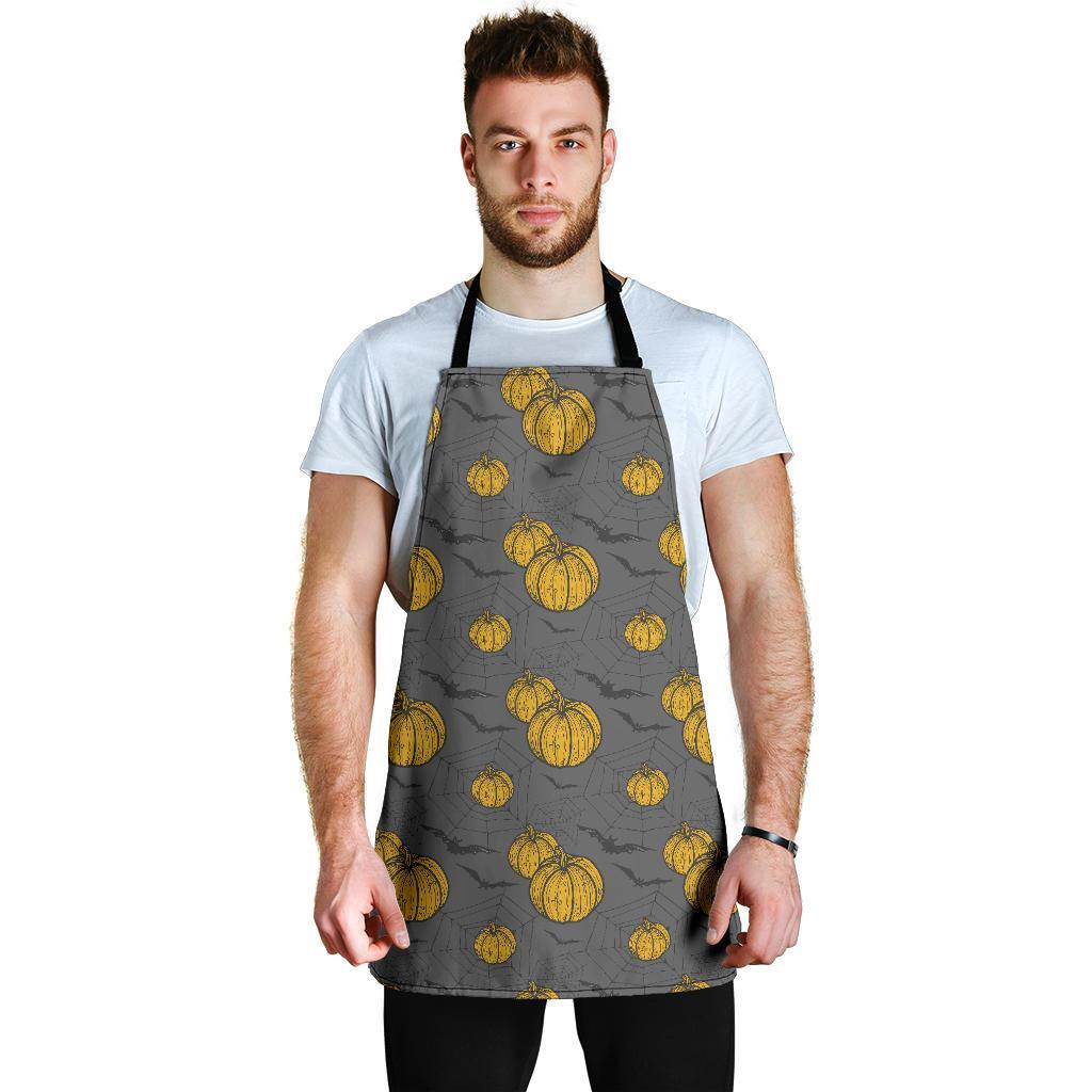 Pumpkin Pattern Print Men's Apron-grizzshop