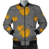 Pumpkin Pattern Print Men's Bomber Jacket-grizzshop