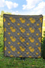 Pumpkin Pattern Print Quilt-grizzshop