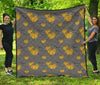 Pumpkin Pattern Print Quilt-grizzshop