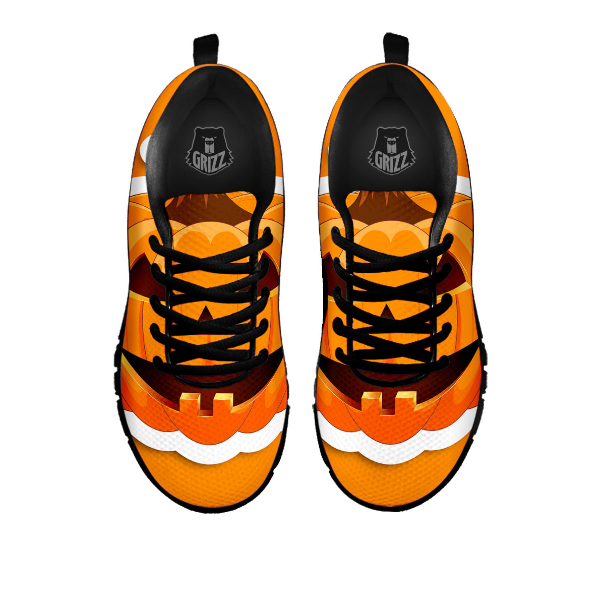 Pumpkin Print Black Sneaker-grizzshop