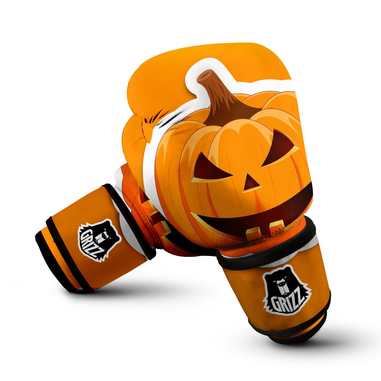 Pumpkin Print Boxing Gloves-grizzshop