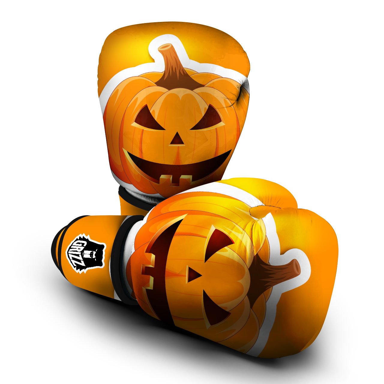 Pumpkin Print Boxing Gloves-grizzshop