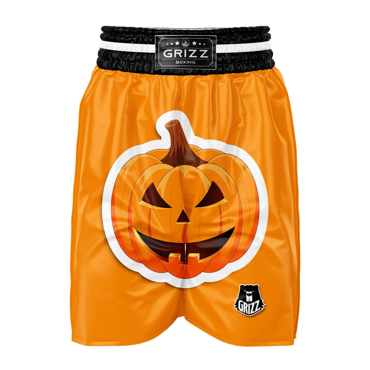 Pumpkin Print Boxing Shorts-grizzshop