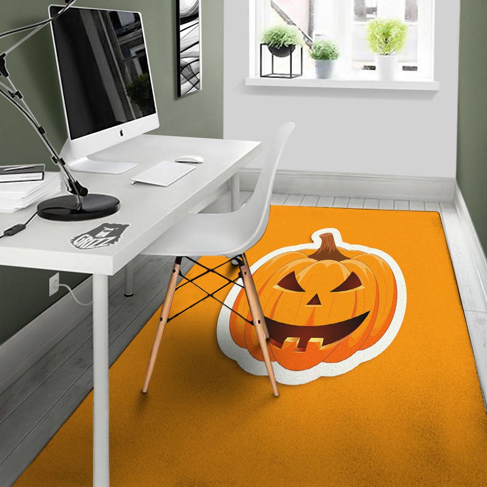 Pumpkin Print Floor Mat-grizzshop