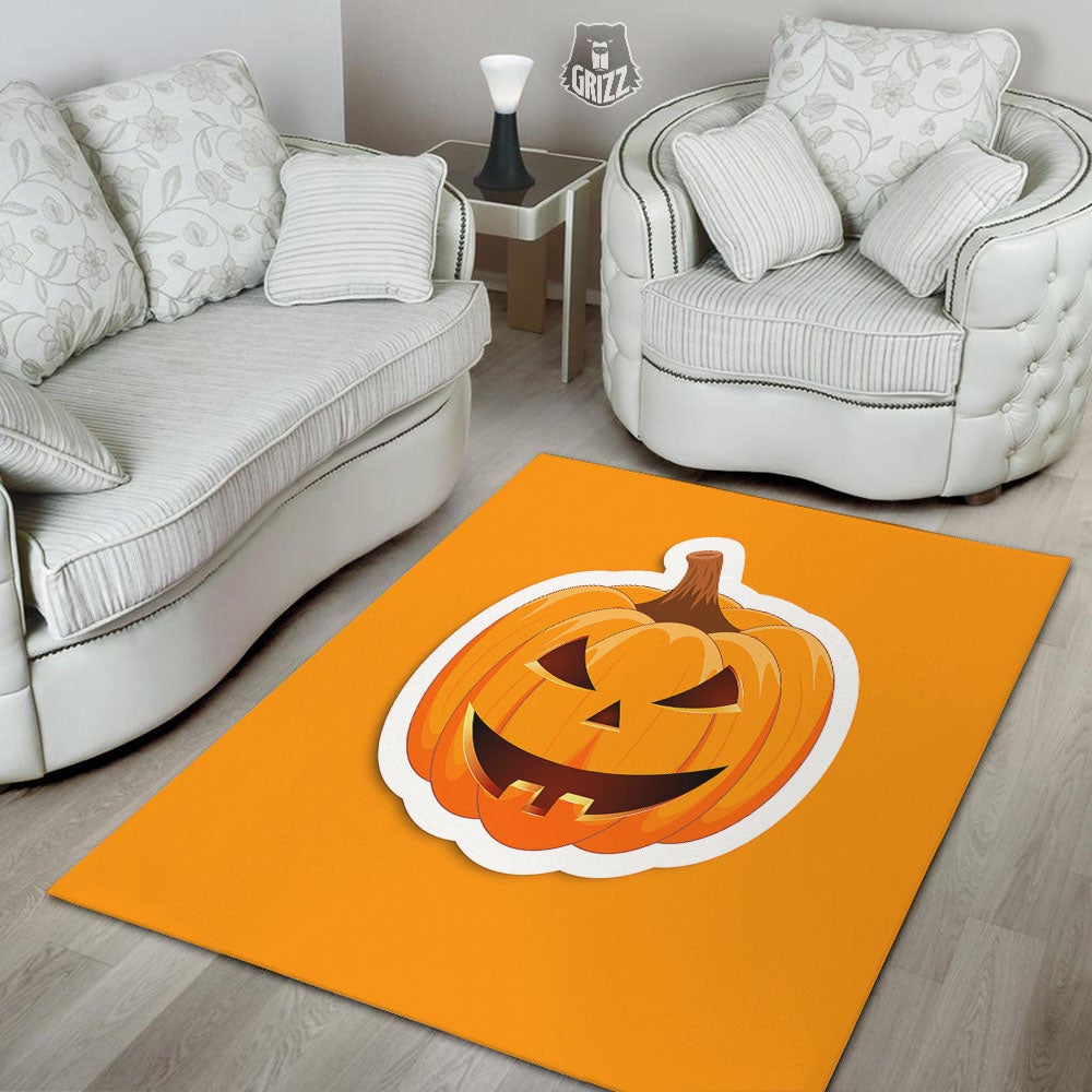 Pumpkin Print Floor Mat-grizzshop