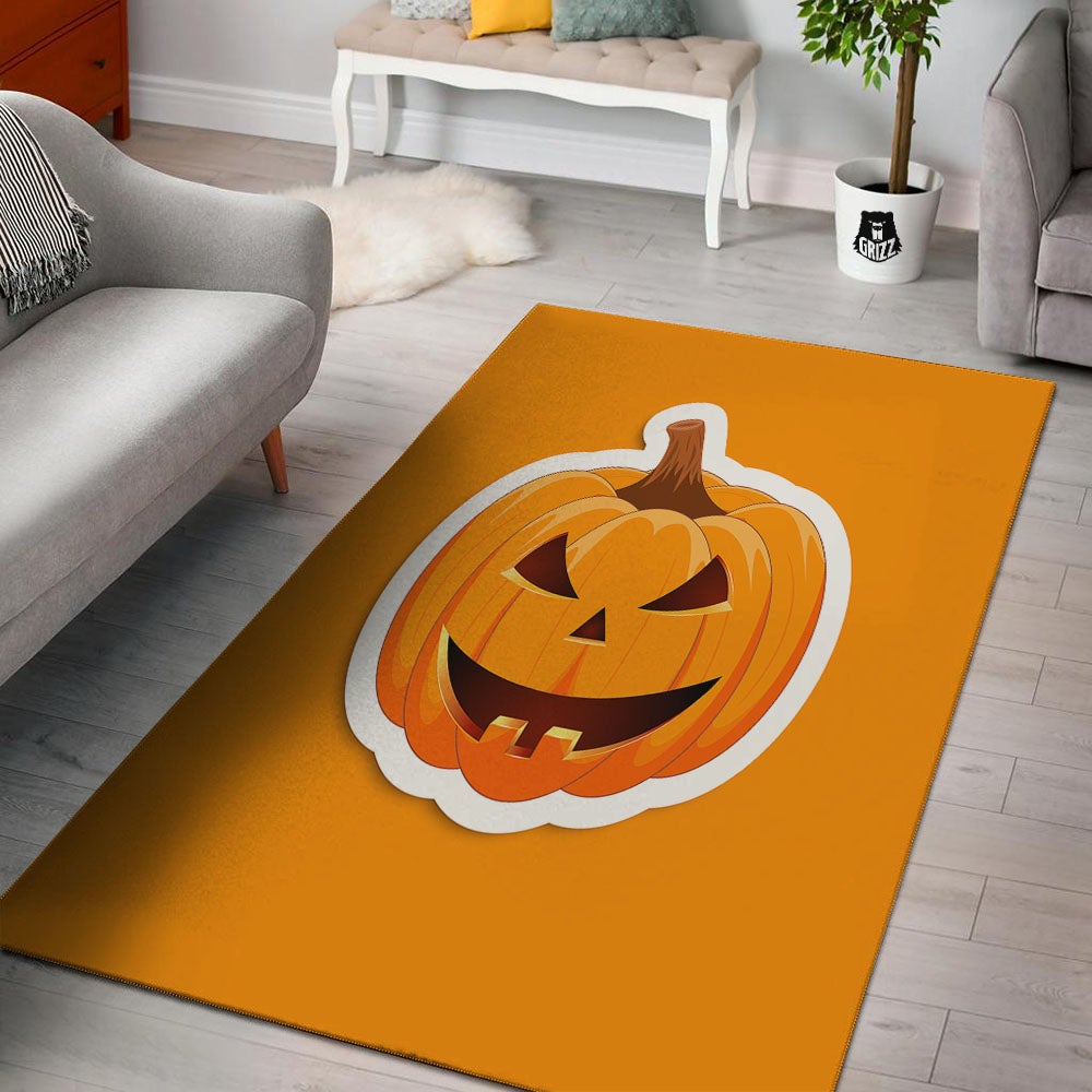 Pumpkin Print Floor Mat-grizzshop
