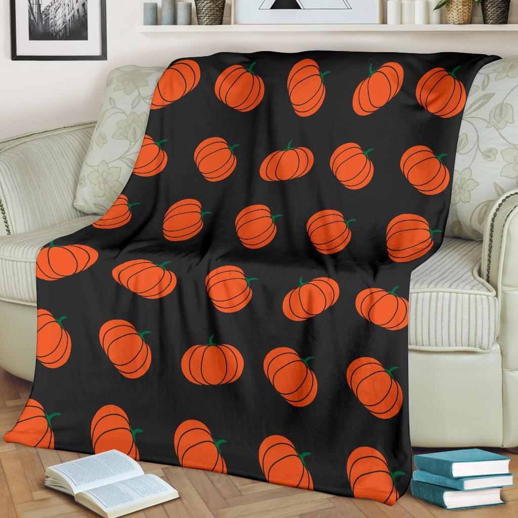 Pumpkin Print Pattern Blanket-grizzshop