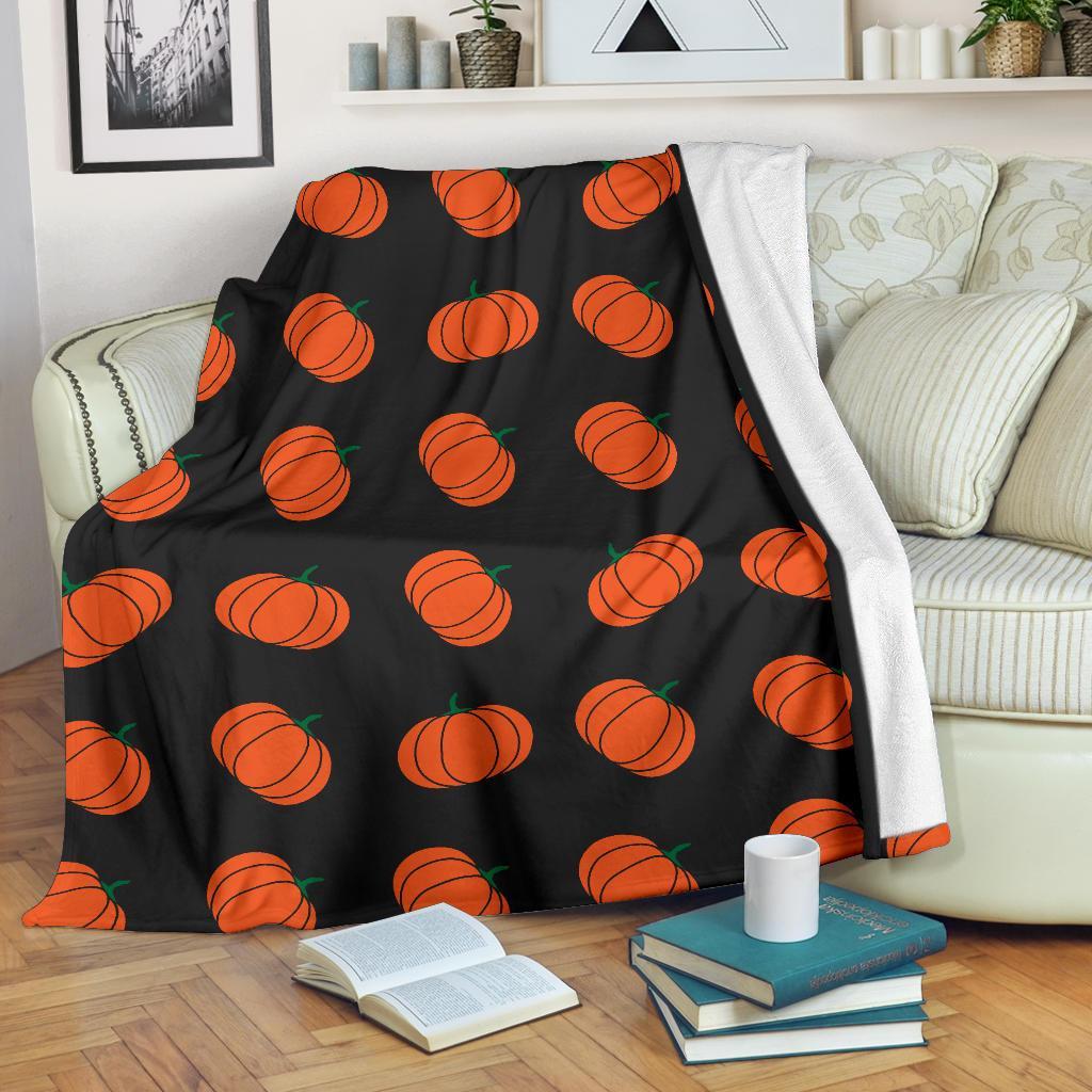 Pumpkin Print Pattern Blanket-grizzshop