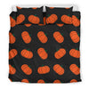 Pumpkin Print Pattern Duvet Cover Bedding Set-grizzshop