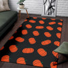 Pumpkin Print Pattern Floor Mat-grizzshop