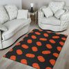 Pumpkin Print Pattern Floor Mat-grizzshop