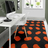 Pumpkin Print Pattern Floor Mat-grizzshop