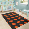 Pumpkin Print Pattern Floor Mat-grizzshop